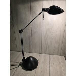 Vtg ADESSO Adjustable Arm & Shade Office Lamp Halogen Desk Lamp Light